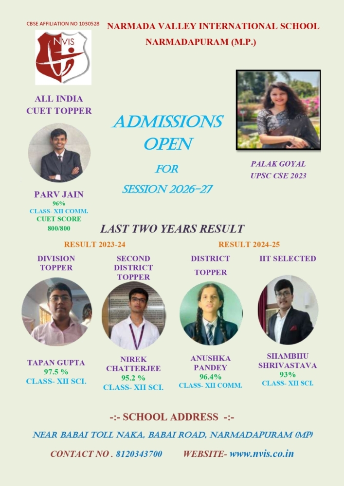 Admission Open for Session 2026-27